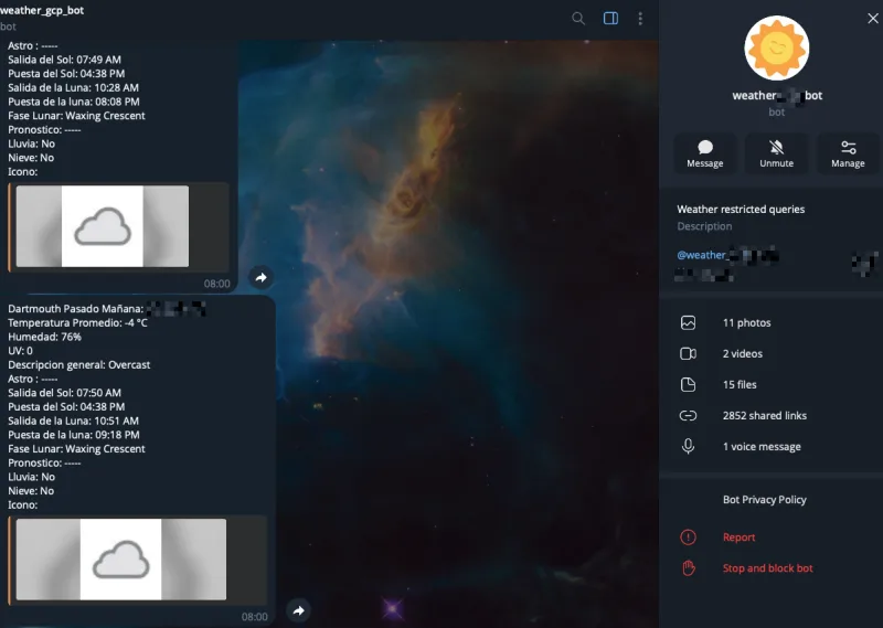 Custom Python Telegram bot for real-time notifications and mining rig monitoring